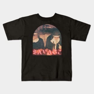 Savage Smoker vibes Kids T-Shirt